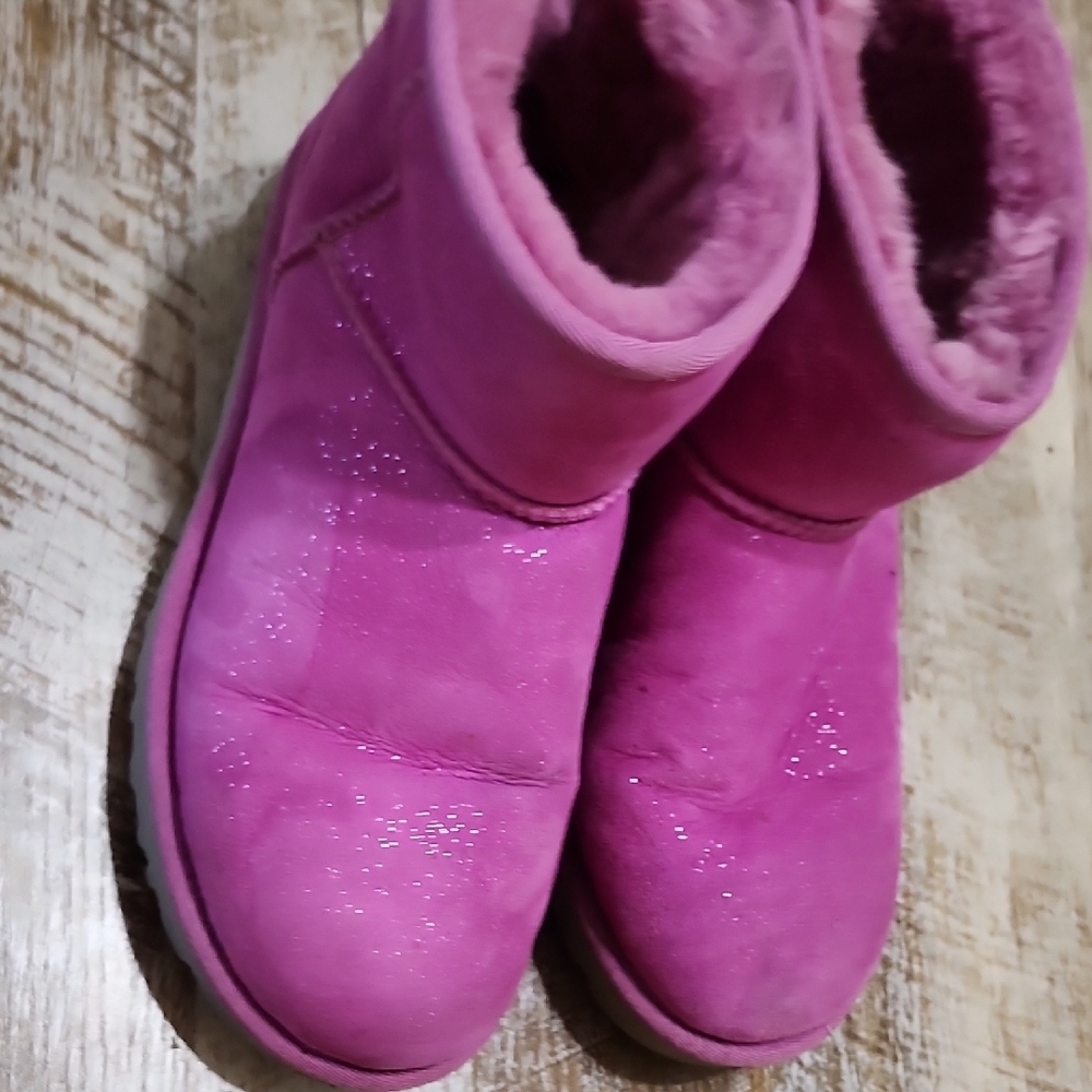 Pink UGG Shearling Boots - Picture 7 of 11
